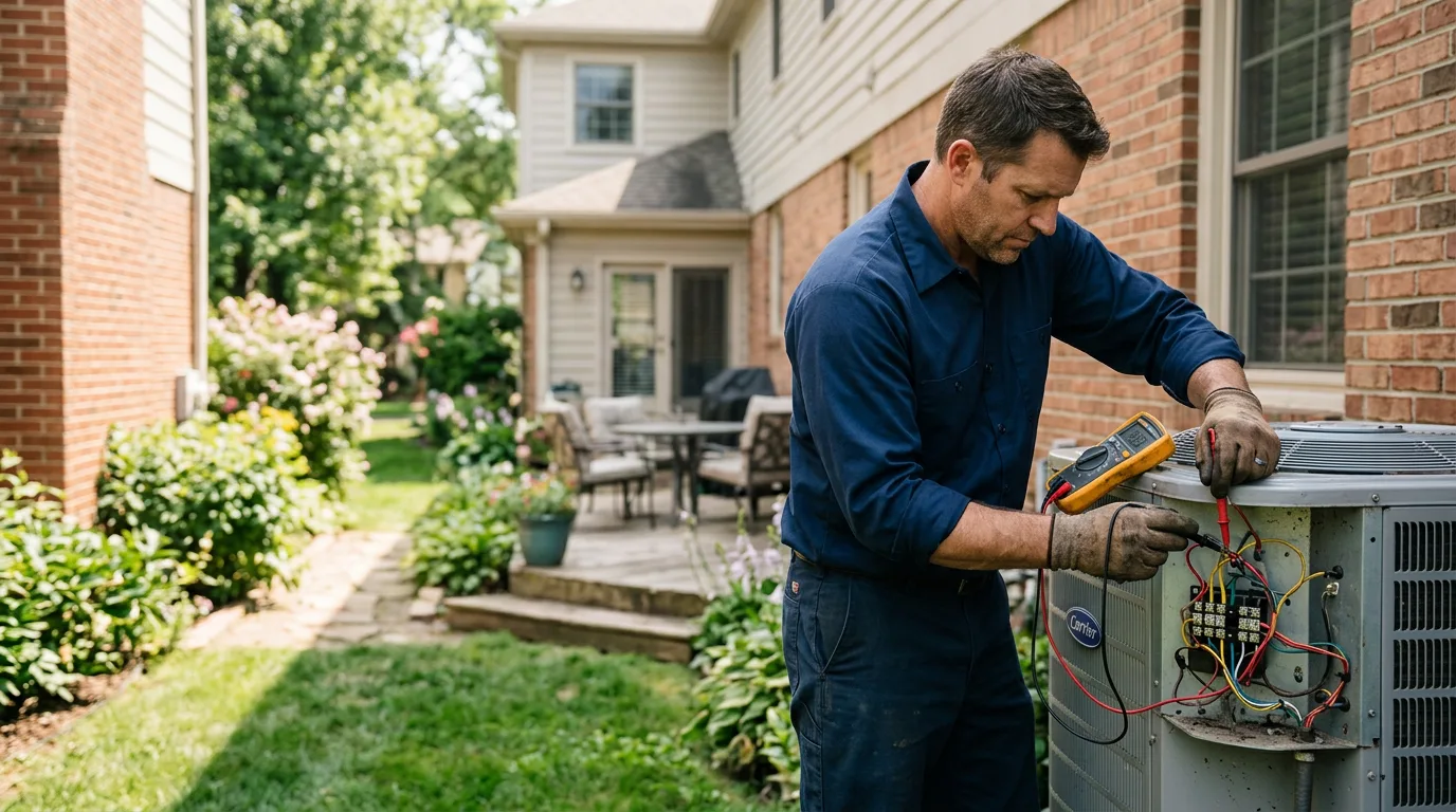 HVAC technician working near Masontown, WV